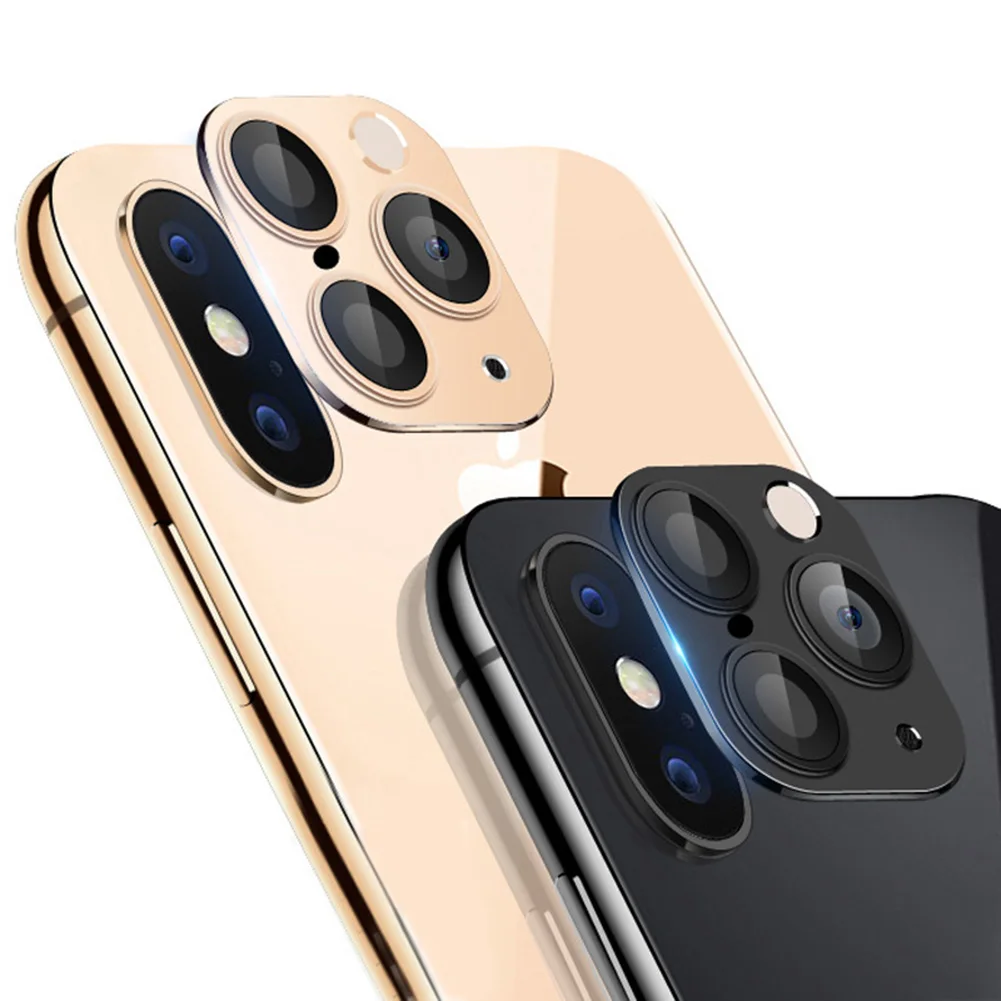 Роскошный чехол для объектива камеры для iPhone 11 Pro, Защитный металлический алюминиевый кольцевой чехол для iPhone X XS MAX, сумка для камеры