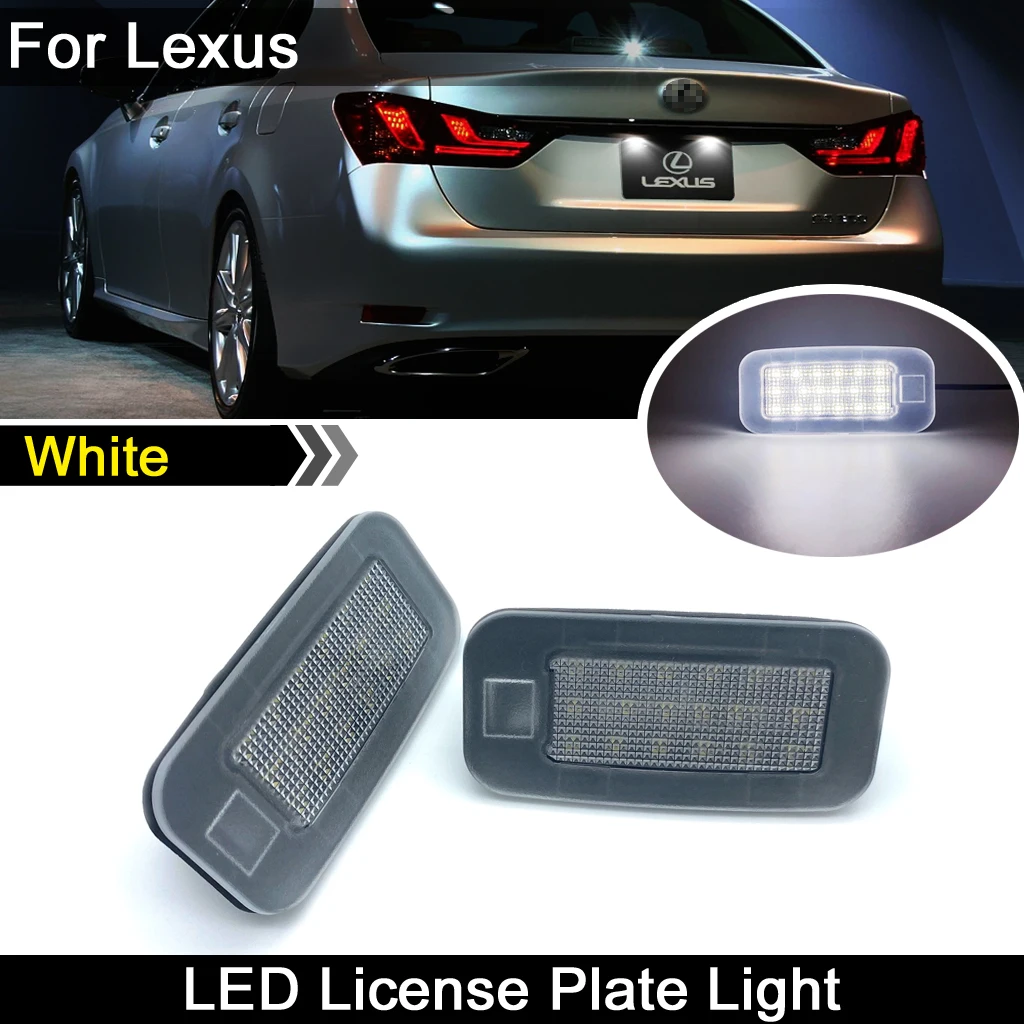 

2 шт. для Lexus GS350 GS350h GS450h LS460 LS460L LS600h высокое Яркость Белый светодиодный номерной знак светильник номерной знак лампа