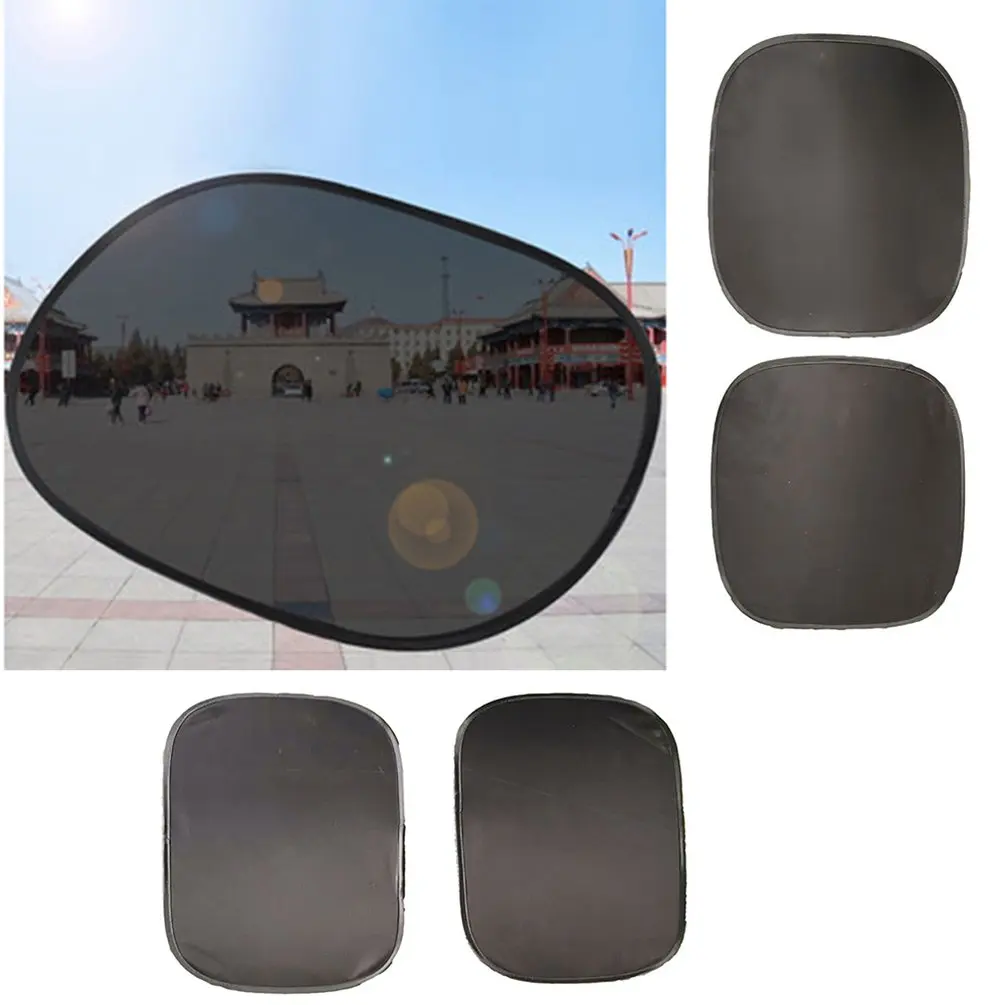 2Pcs/4Pcs Side Block Black Film Electrostatic Sunshade Full Cover Car Sun Visor Set Car Sunshade Set