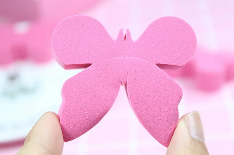 Butterfly Puff губка мяч макияж спонж в форме яйца мяч Макияж BB крем косметика яйцо влажное и сухое двойного назначения не есть порошок мягкий Flut