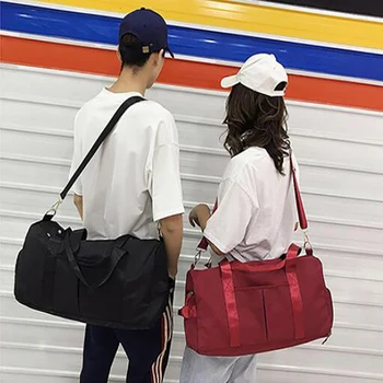 

Outdoor Oxford Sports Gym Storage Bags Women Training Fitness Travel Handbag Yoga Mat Sport Bag Multifunction Travel Bags