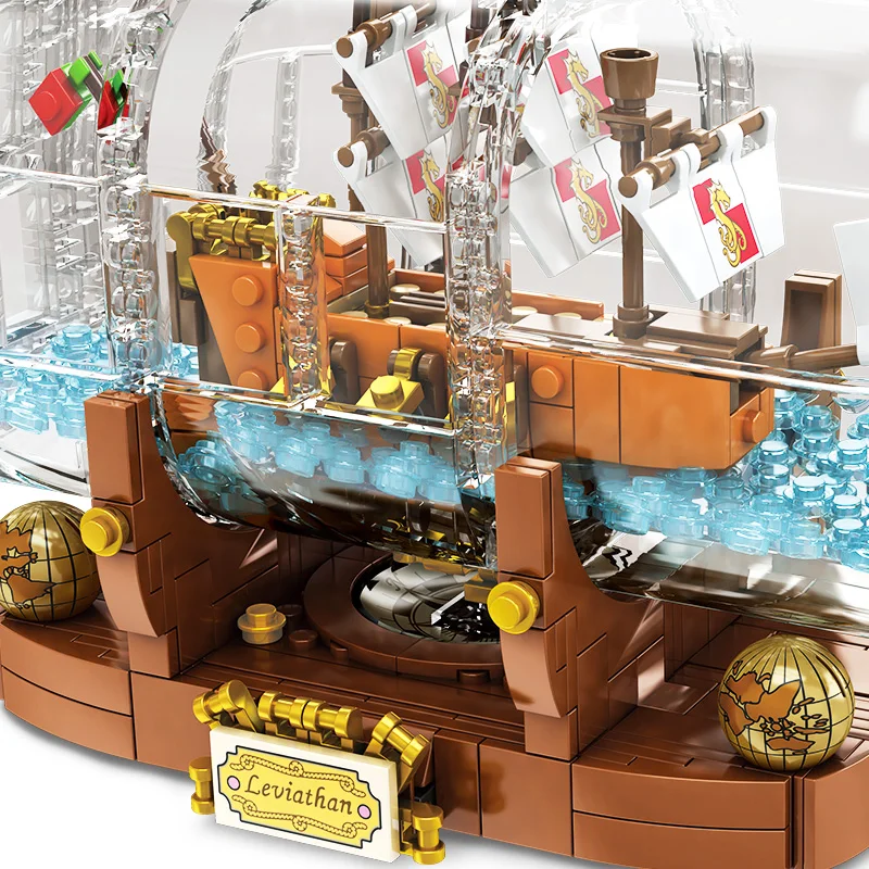 Creator Technic Idea корабль лодка в бутылке совместимый 21313 строительные блоки кирпичи игрушки для детей 16051