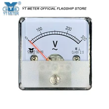 Sd50 pointer AC ammeter voltmeter 1A 2A 3A 5A 10A 15A 20A 30A 50A 300V 500V dh50 direct use meter 45mm test instrument ampere