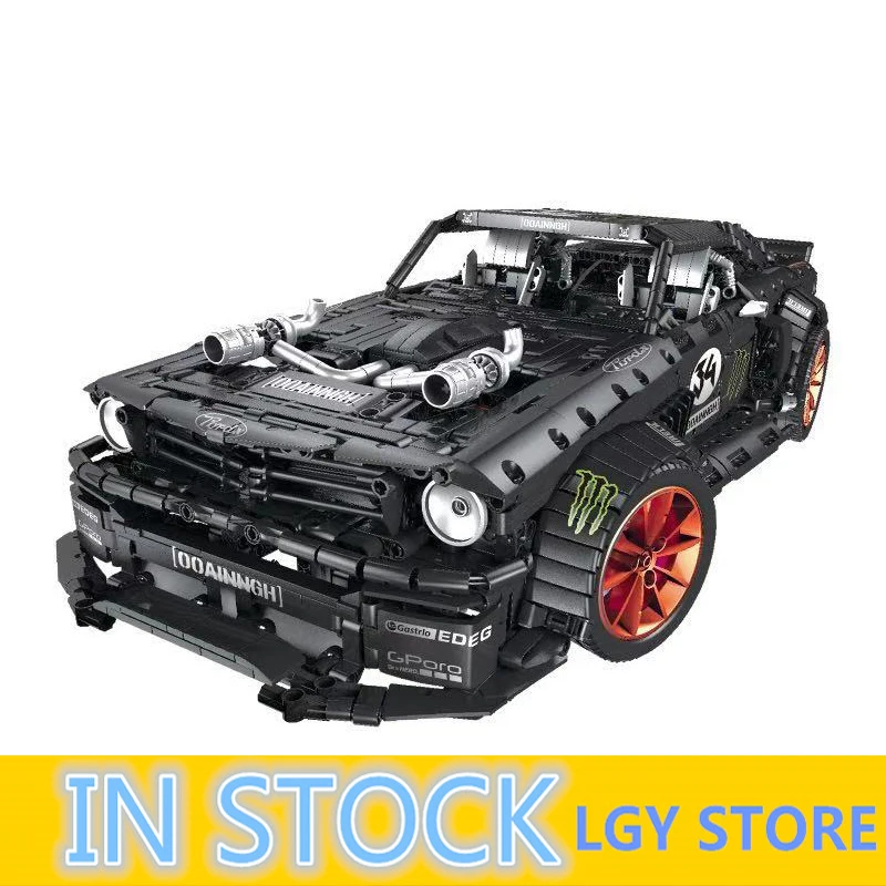 

1965 Ford Mustang Hoonicorn RTR V2 Compatible With MOC-22970 Building Blocks Bricks Educational Toys Birthdays Diy Gift