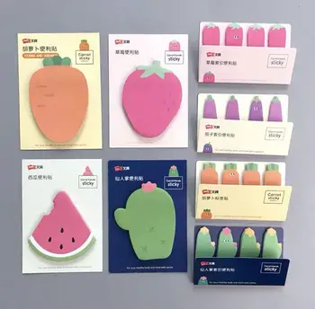 

PhD 50 Sheets Kawaii Cute Carrot Strawberry N Times Sticky Notes Label Index Sticker Paperlaria Stationery