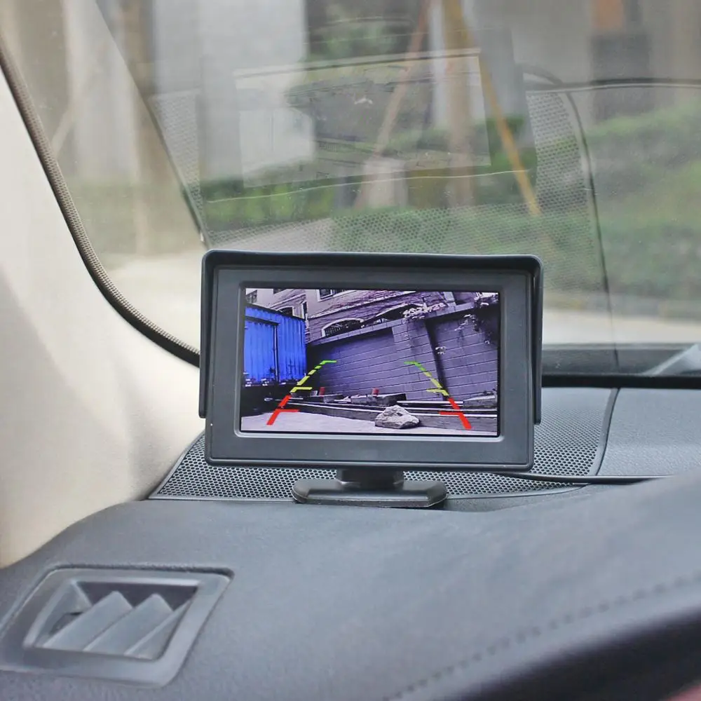 Diykit, беспроводной 4,3 дюймовый HD ЖК-дисплей заднего вида монитор для автомобиля мини Автомобильная камера заднего вида Автомобильная камера система заднего вида комплект