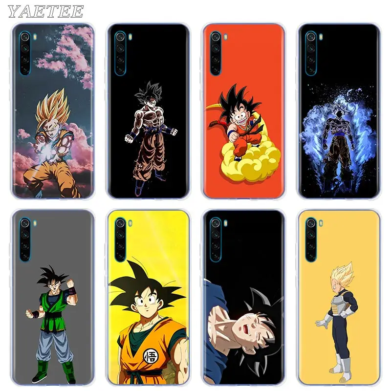 

Silicone Case For Xiaomi Redmi Note 9 9S 8 Pro 8T 7 Redmi 9 9A 9C 8 8A 7 7A 6 Ultra Thin Clear Back Shell Cover Dragon Ball