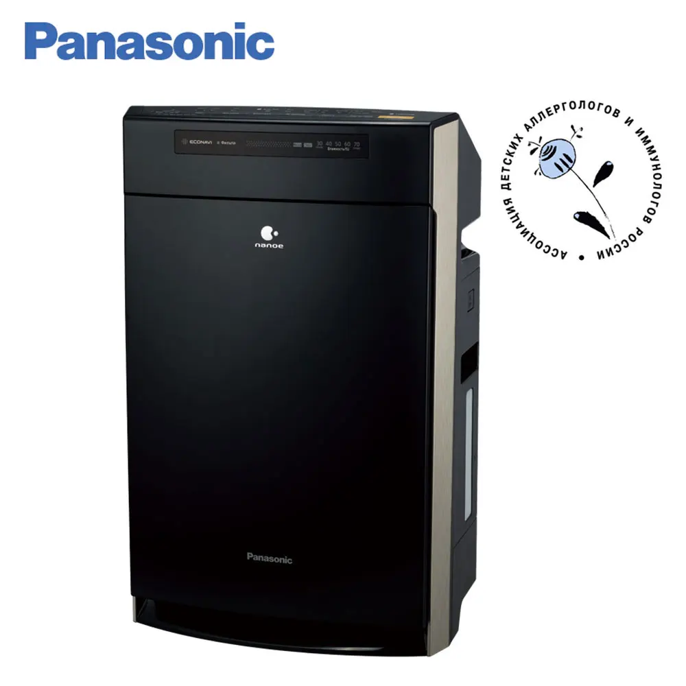 Panasonic F VXR50R K Комплекс очистки воздуха черный nanoe ECONAVI Spot Air фильтр HEPA увлажнение