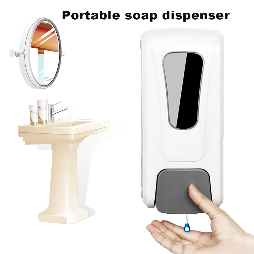 

400ml Portable Soap Dispenser Kitchen Bathroom Wall Mounted Hand Sanitizer Container For Liquid Soap Dispenser Storage Bottle