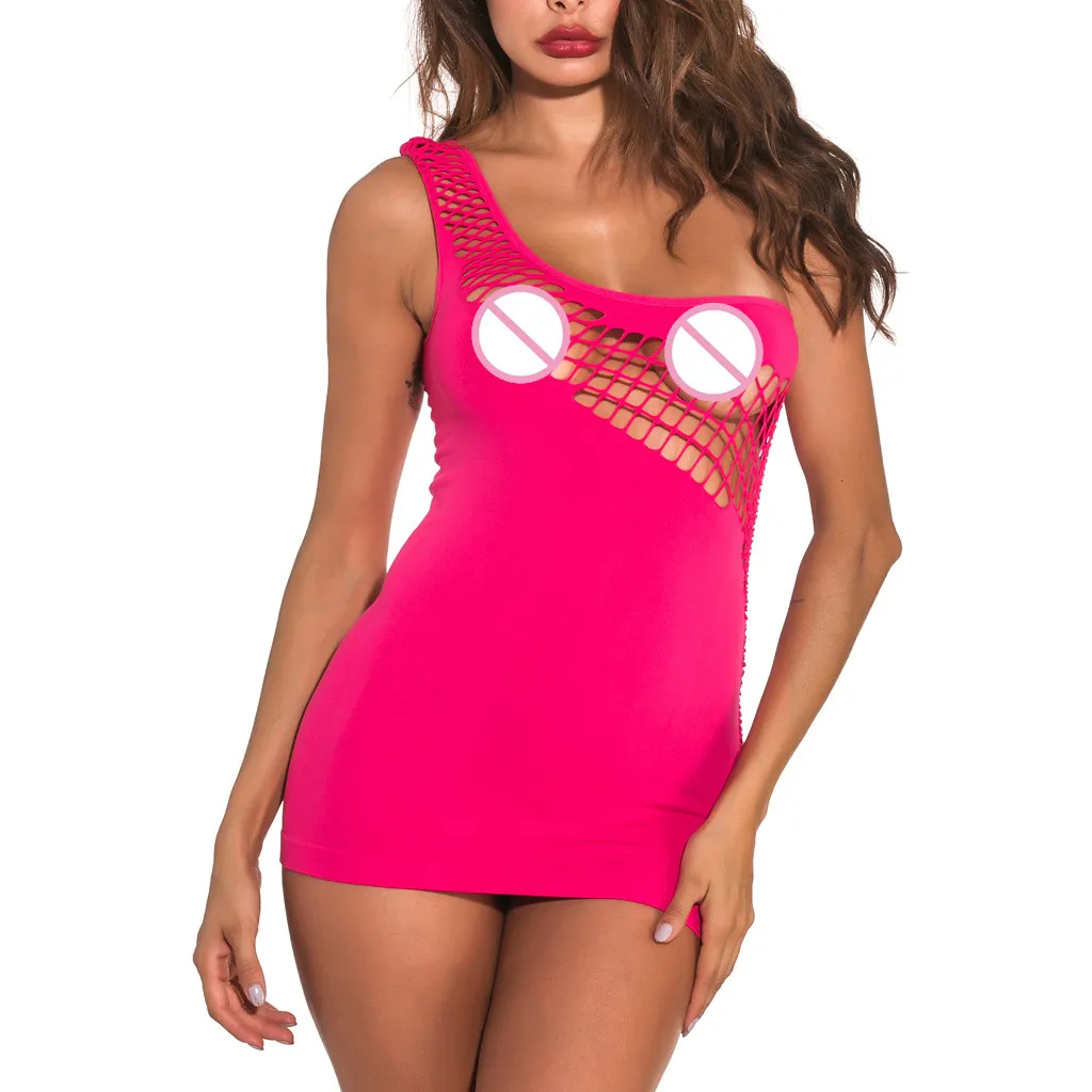 Сексуальная летняя одежда в стиле Babydoll ночная рубашка женское нижнее белье с кружевами повседневное однотонное платье без рукавов Горячая ночная рубашка одежда для сна