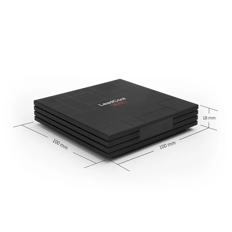 Leadcool Max Tv Box android 9.0 Rockchip RK3318 Quad-Core 2GB/4GB RAM 16GB/64GB ROM Android tv box 2.4G WiFi 4K 3D Smart TV BOX