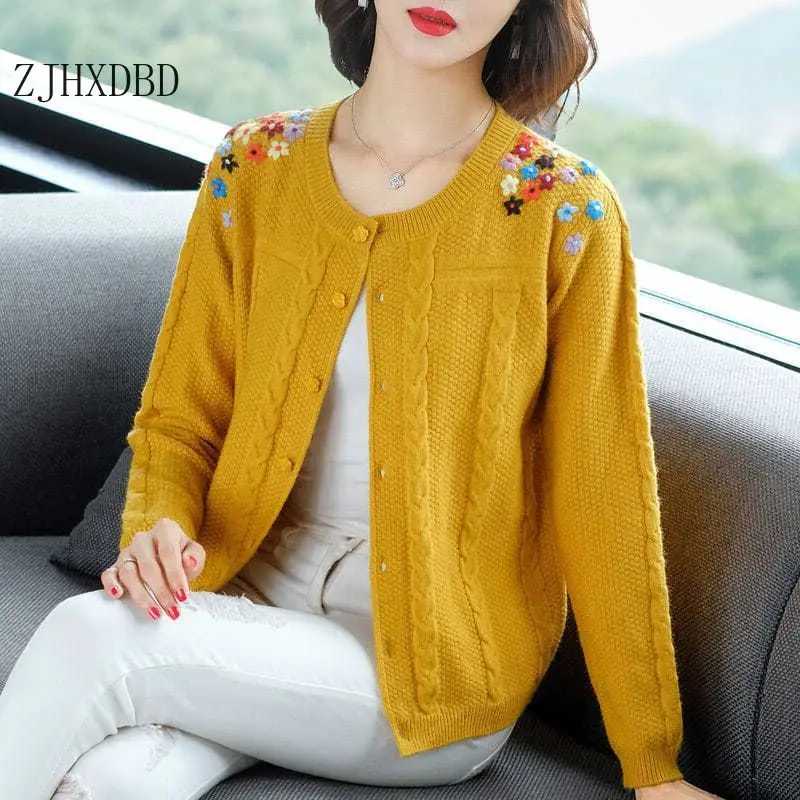 

Short Women Knitted Cardigan 2020 Autumn Sexy V-Neck Long Sleeve Button Sweater Casual Loose Solid Female Cardigan Tops Women