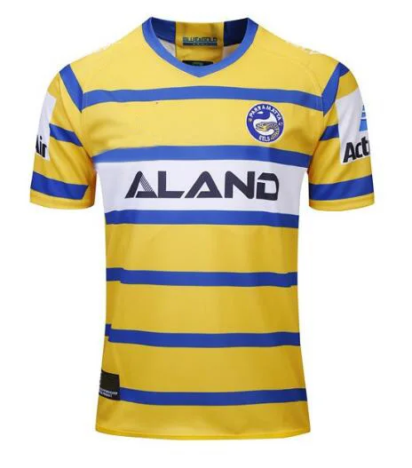 19 20 PARRAMATTA EELS Мужская Джерси размер S-3XL пользовательские названия и номера - Цвет: Черный