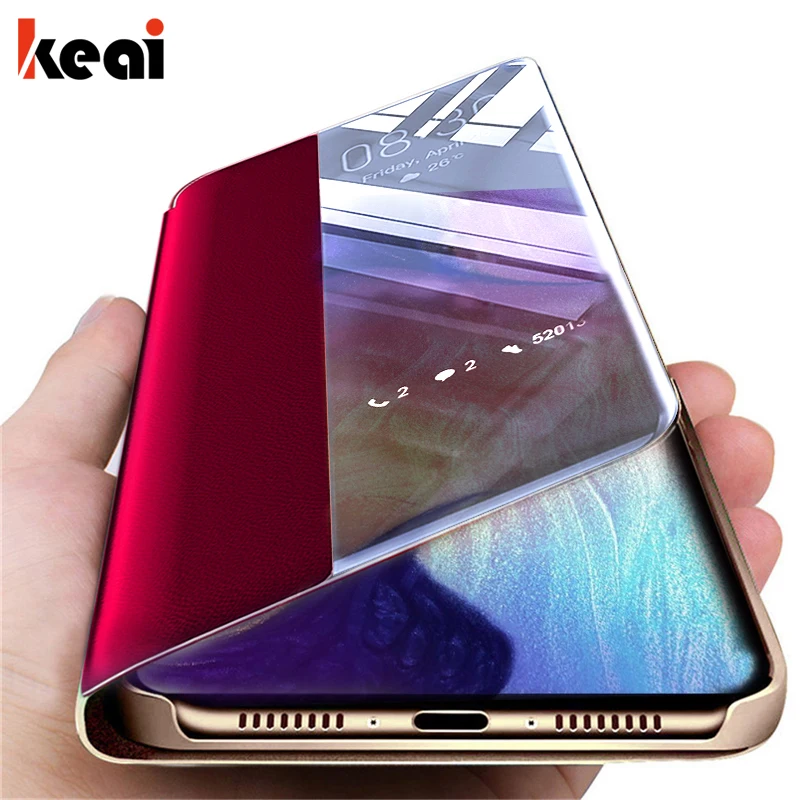 

Luxury Clear View Flip Case For Samsung A10 A20 A30 A40 A60 A80 A90 A70 A50 Cover Samsung Note 8 9 10 Pro S8 S9 S10 Plus S10e