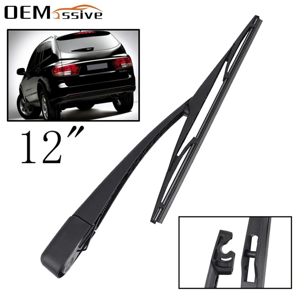 

12" Windshield Windscreen Wiper Blade Arm For SsangYong Kyron 2007 2008 2009 2010 2011 Rear Window Wiper