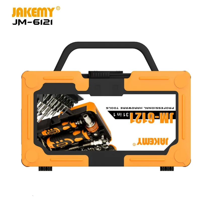 JAKEMY JM-6121 китайский поставщик 31 шт. в 1 Профессиональный ремонтный инструмент своими руками комплект отвертка с храповым механизмом для компьютера