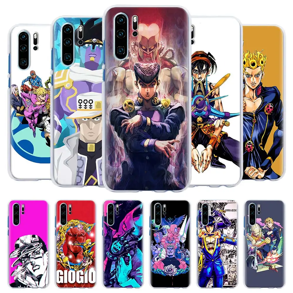 JOJO 39 s странные приключения японский чехол для телефона аниме для huawei P20 Lite P20 P30 Pro P9 P10 Lite P Smart плюс жесткий чехол C Shell