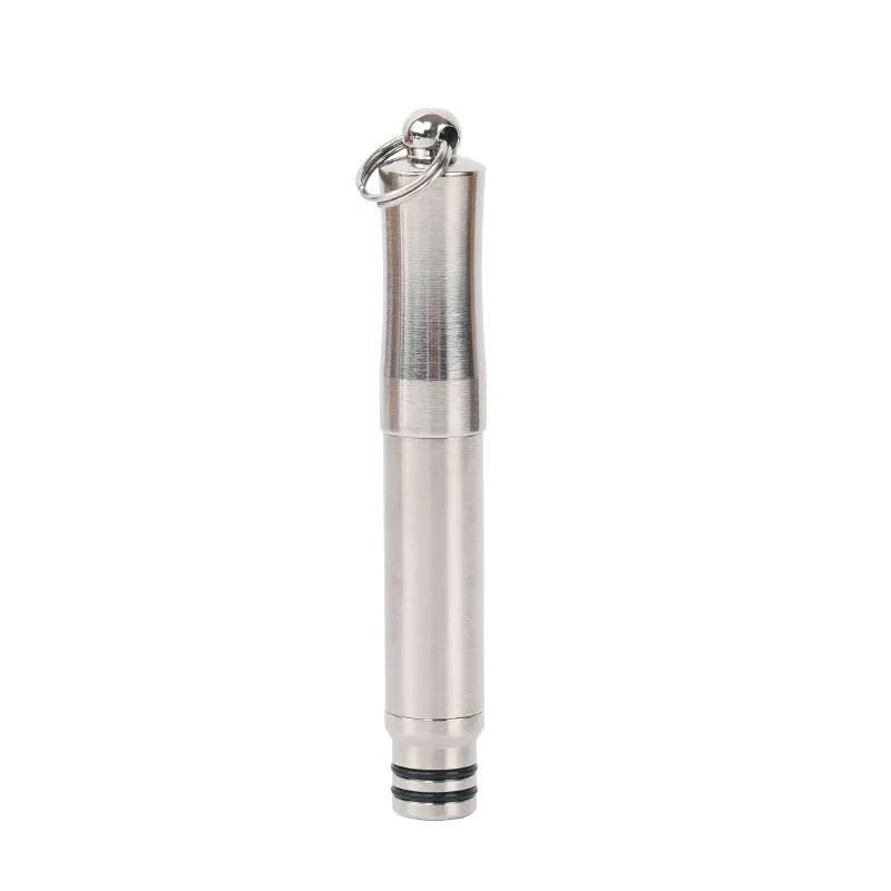 silver Tiartisan титановая ручка, ручка для подписи, металлическая шариковая ручка, Мини Портативная Наружная ручка для записи книг, переносная ручка для нот - Цвет: silver