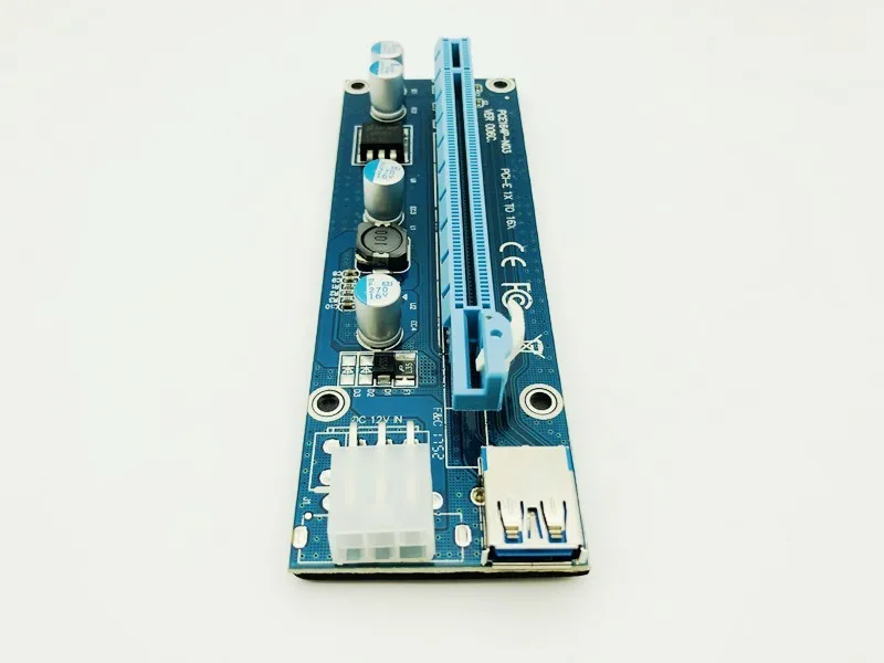 VER006C PCI Express PCIE PCI-E Riser Card 006C 6Pin 1x to 16x удлинитель USB3.0 кабель видеокарта Riser для майнинга биткоина