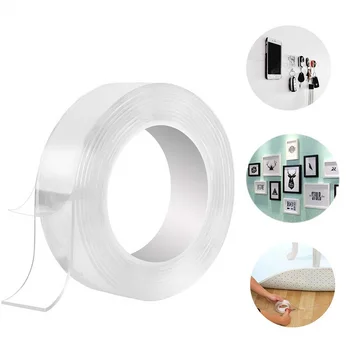 

Nano Magic Tape 1/2/3cm Width Multi-function Traceless Washable Reusable Clear Double Sided Adhesive Tape Removable Sticky Strip