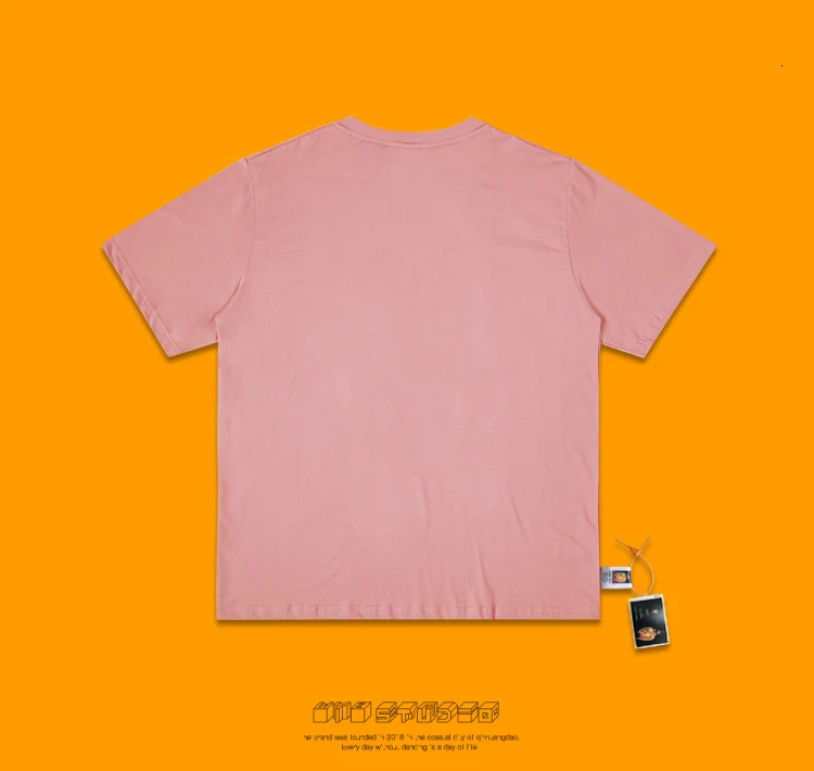 Camiseta, уличная одежда, топ, эстетика, уличная одежда, Harajuku, пара, индивидуальная, Ins, ручная роспись, Паровая волна, инопланетянин, НЛО, круглый вырез