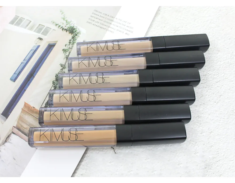 KIMUSE, консилер для губ, крем, полное покрытие пор, темные круги, 6 цветов, бежевый натуральный пигмент, водостойкий консилер, Стик KS700