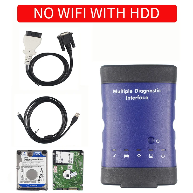 MDI для GM OBD2 wifi USB сканер OBD 2 OBD2 автомобильный диагностический инструмент MDI wifi сканер ForOpel ForChevrolet многоязычный - Цвет: No Wifi with HDD