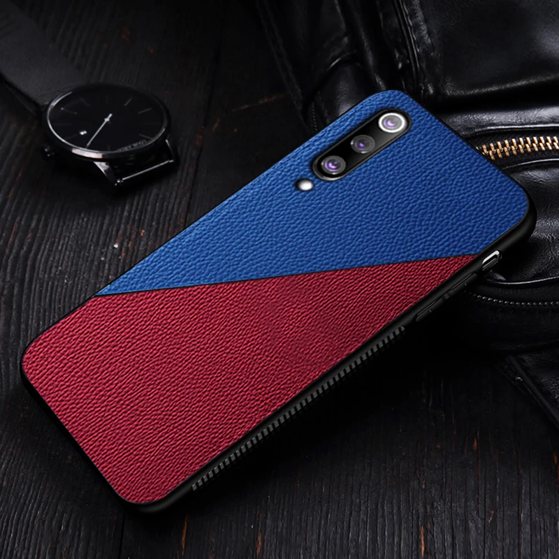 blue I coque, чехол, чехол, для Xiao mi CC9 cc9e A3 lite mi CC 9 на персонализированный модный кожаный узор силиконовый роскошный деловой чехол s - Цвет: blue