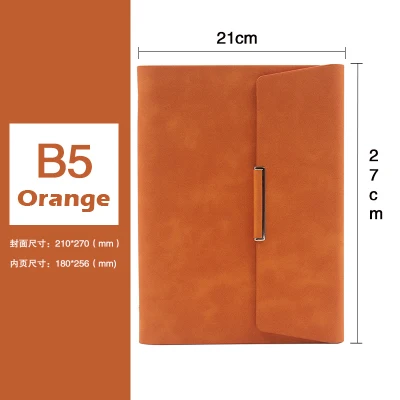 B5 Orange 1 шт. Ретро креативная Подарочная коробка кожаная Библейская трав Журнал Блокнот папка блокнот А5 дневник Еженедельный планировщик - Цвет: B5 Orange