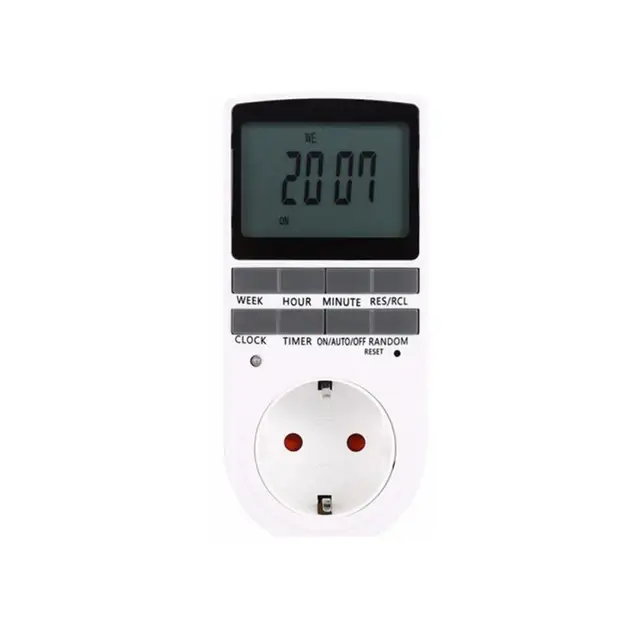 Electronic Digital Timer Switch EU UK US  Kitchen Timer 24 Hour Cyclic Programmable Timing Socket Energy Saving Digital Kitchen EU Plug