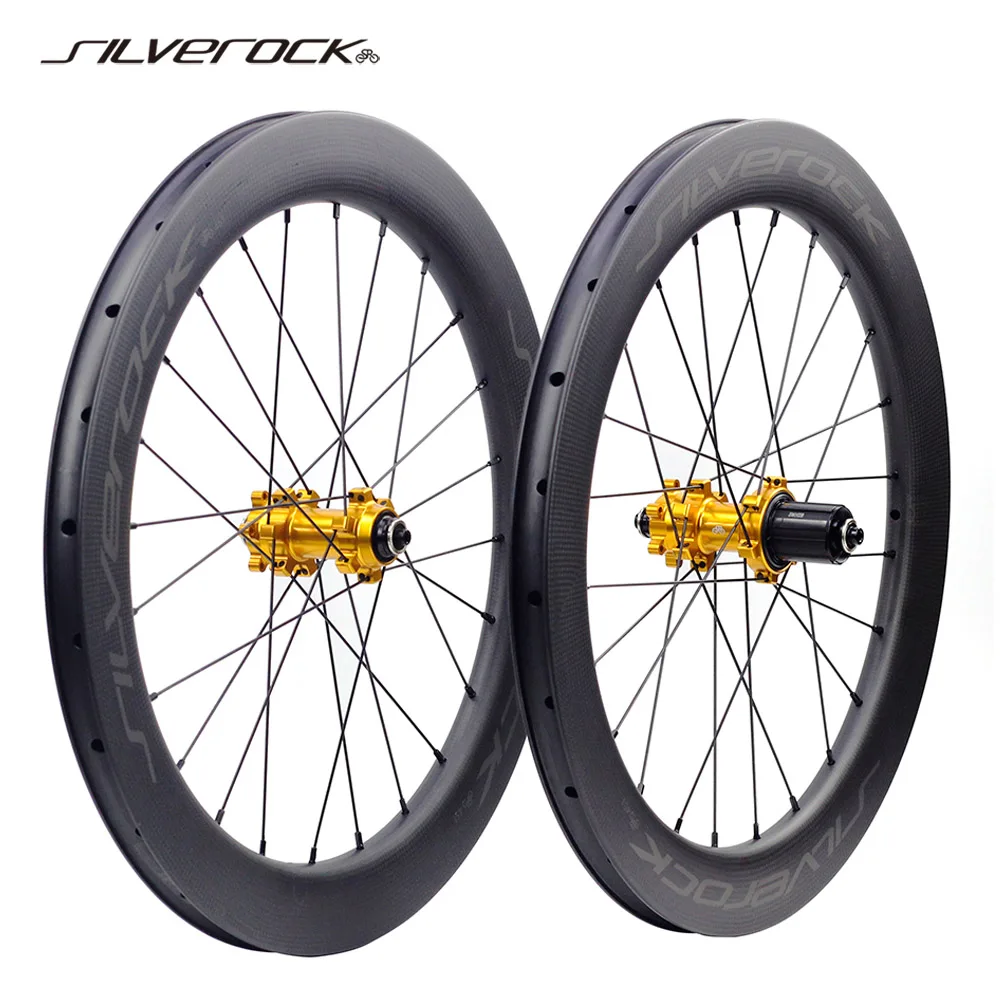 シルバーロック-折りたたみ自転車ホイールセット,ディスク