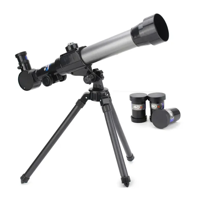 US $15.05 Refractive Astronomical Telescope with Tripod Adjustable Lever 40X Zoom Refractor Monocular Scope E