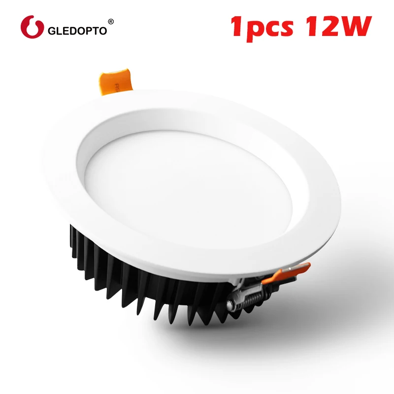 1pcs 12W GLEDOPTO ZIGBEE RGB+ CCT светильник AC100-240V 6 Вт/9 Вт/12 Вт Светодиодная лампа с регулировкой яркости работа с Ecoh plus SmartThings Голосовое управление - Комплект: 1pcs 12W