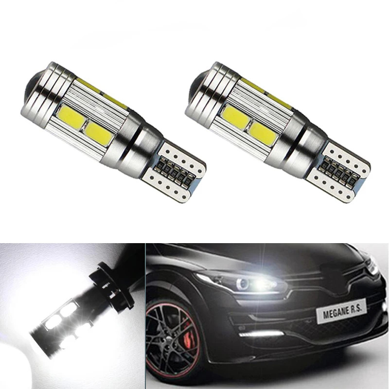 2X T10 светодиодный W5W samsung Автомобильный светодиодный фонарь для Renault Koleos Megane сценический флюенс Laguna Velsatis