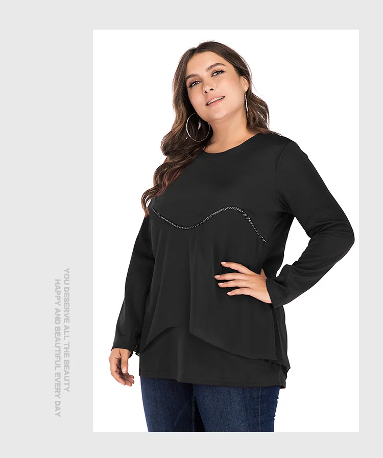 TUHAO, большие размеры 4xl 3xl 5XL, красная женская блузка для отдыха, топ с длинными рукавами, женские рубашки, женская уличная рубашка большого размера JR5646