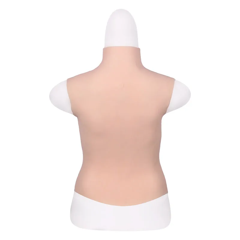 TRANSWEET D Cup Half Body Silicone Breast Forms Artificial Realistic Fake Boobs for Crossdresser Drag Queen Shemale Transgender