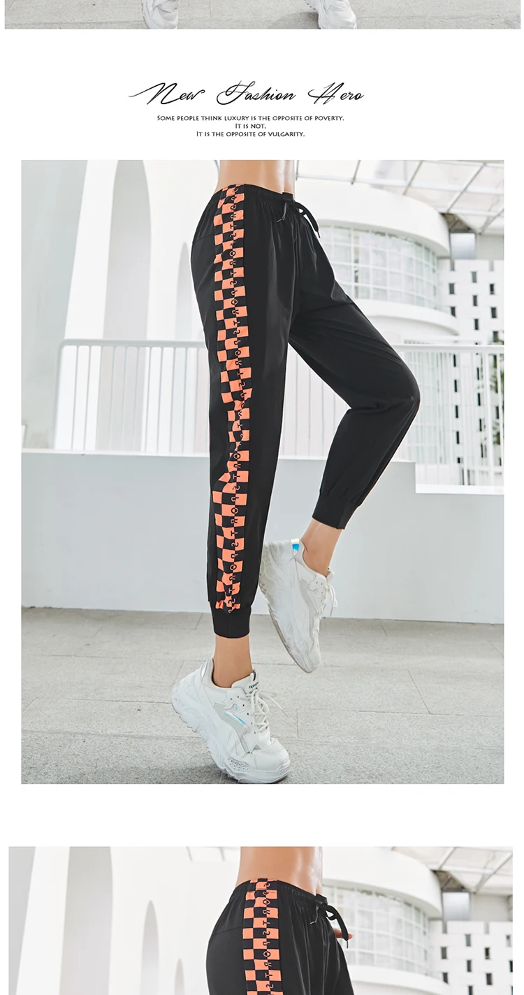 Женские джоггеры спортивные штаны мешковатые с карманами Спортивная одежда для фитнеса спортзала штаны для тренировки бега свободные брюки хип-хоп танец