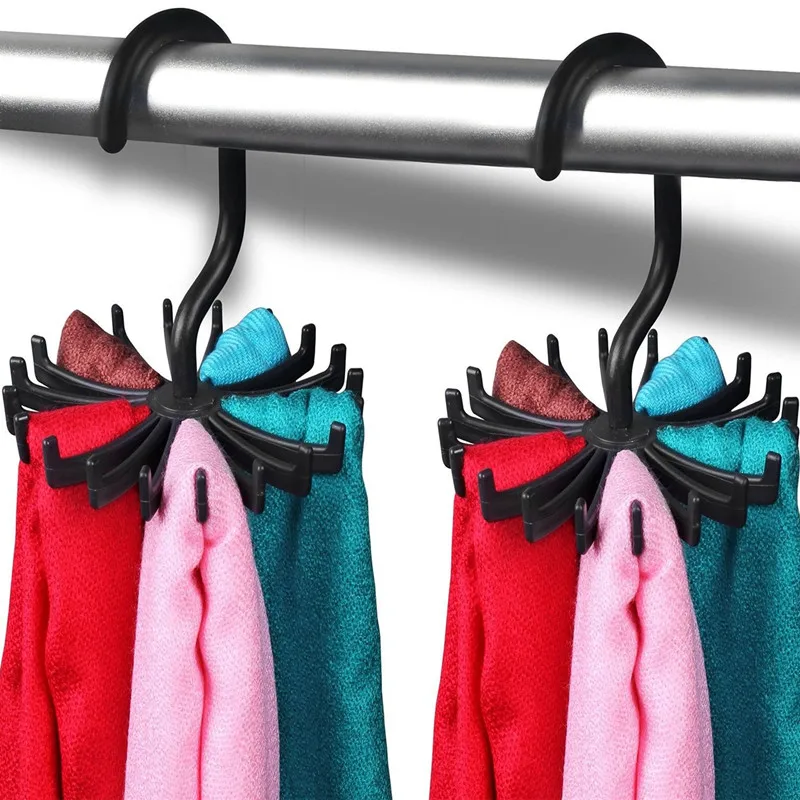 360 градусов креативная Многофункциональная вешалка для галстуков вращающаяся