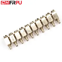 FBI 10-6 Geschikt voor UK2.5 Center contact Vaste, jumpers voor DIN Rail Terminal Blokken, UK serie accessoires Vaste Brug