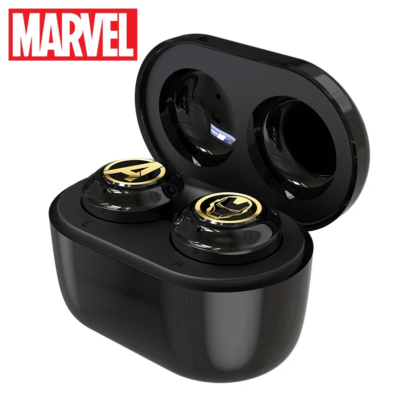 

Marvel Certified Captain America TWS Wireless Stereo Earphones Bluetooth V5.0 Earbuds Support for Linking Two Mobile Phones