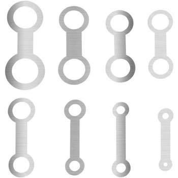 

8Pcs Saxophone Pressure Pad, Orchestral Instrument Woodwind Saxophone Repair Tool Steel Flat Pressure Pads Leveling Tool