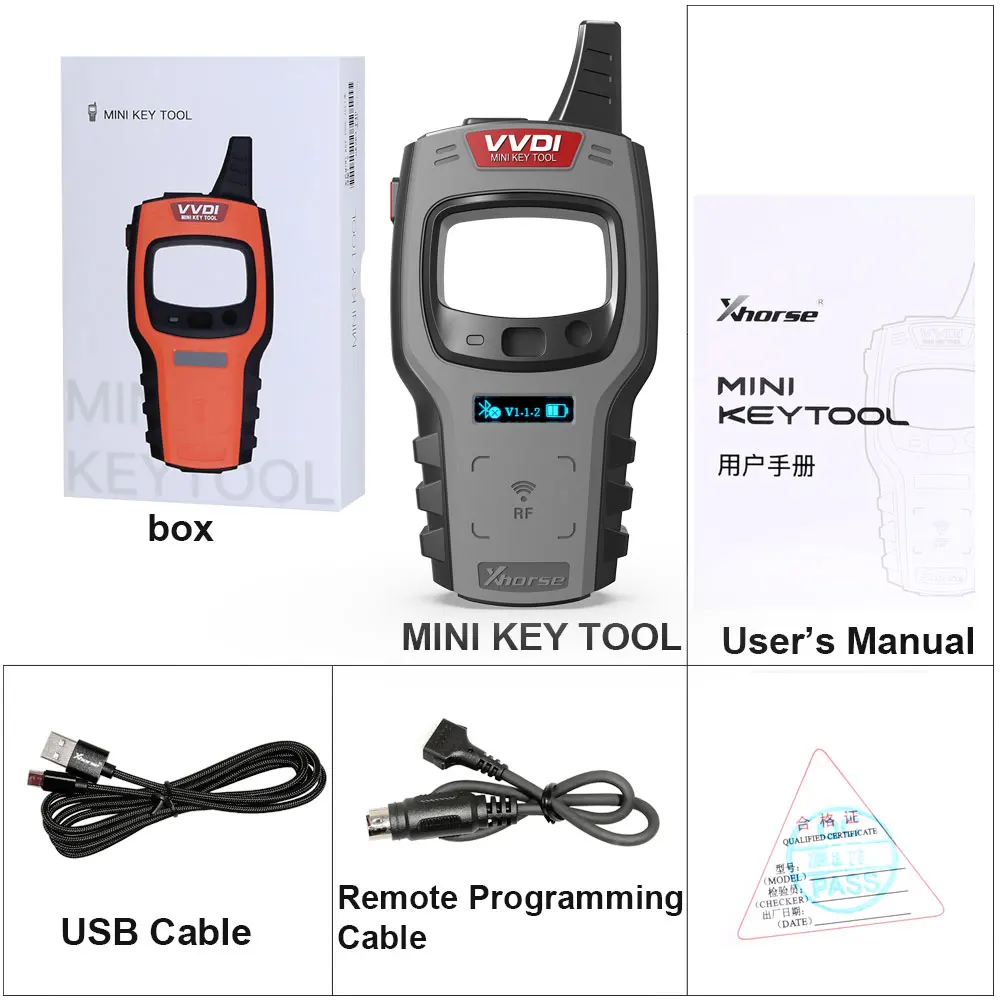Xhorse VVDI Mini Key Tool programmatore di chiavi a distanza con funzione di Clone a 48 bit a 96bit gratuita con versione globale Super Chip o Chip ID48 - H9dfe359d84214b27b738a7e95a0102242