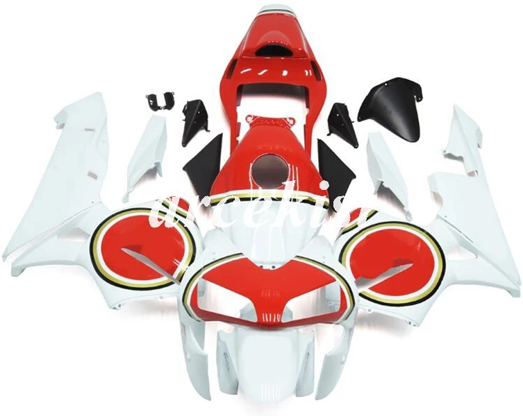 Литьевая Форма ABS мотоцикл обтекатели комплект подходит для CBR600RR F5 2003 2004 03 04 Кузов Набор Белый Черный