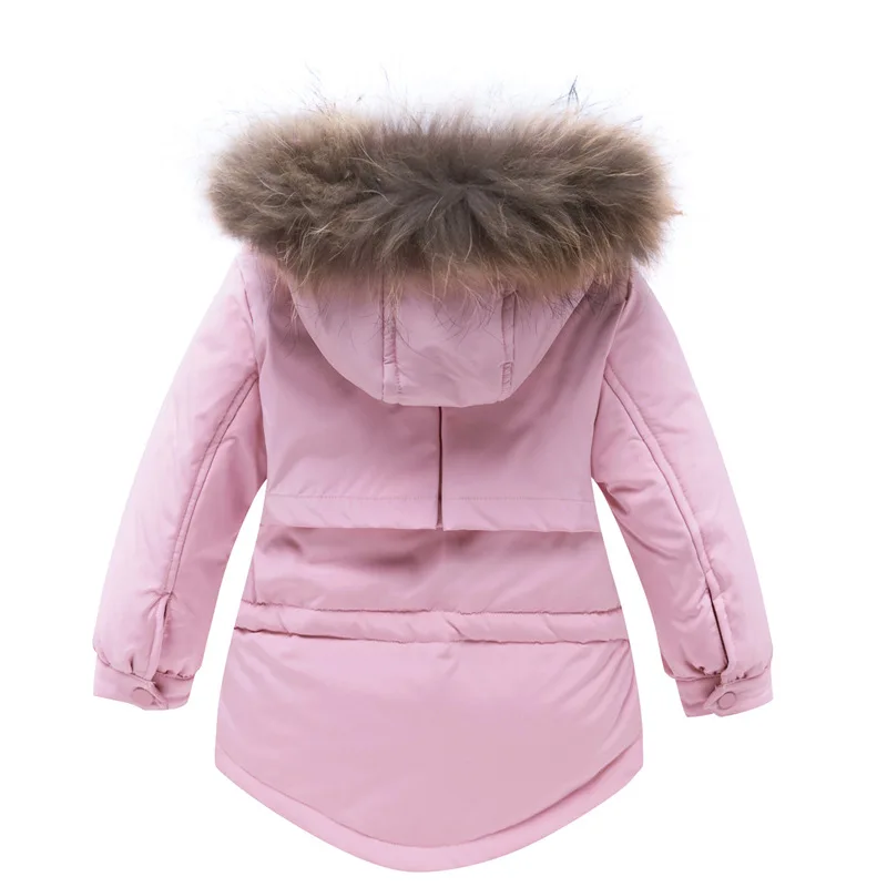 Зимний детский комбинезон, детская куртка, комбинезон для девочек, парка на утином пуху для маленьких мальчиков и девочек, куртка+ комбинезон, комплект одежды для малышей