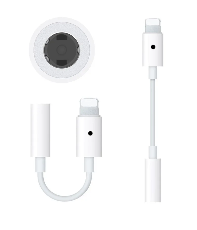 Headphone adapter audio converter is suitable for iphone headset conversion line mobile phone line control adapter