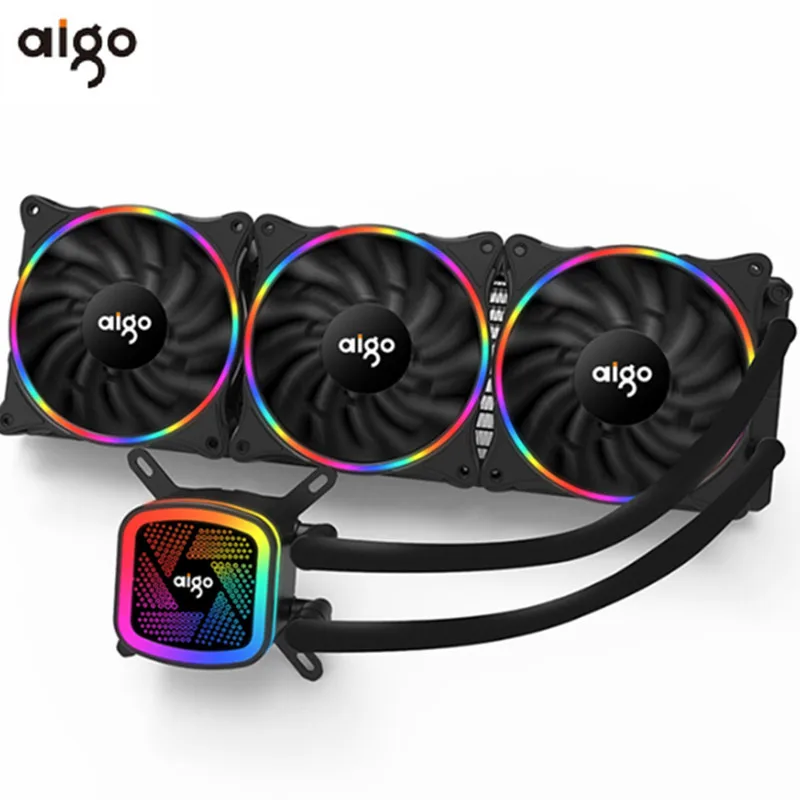 Чехол Aigo 120/240/360 pc для компьютера с водяным охлаждением Встроенный кулер