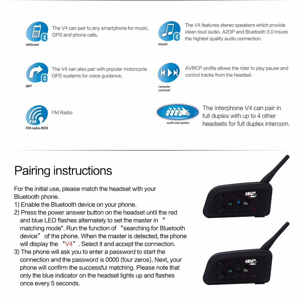 EJEAS V4 配对说明 