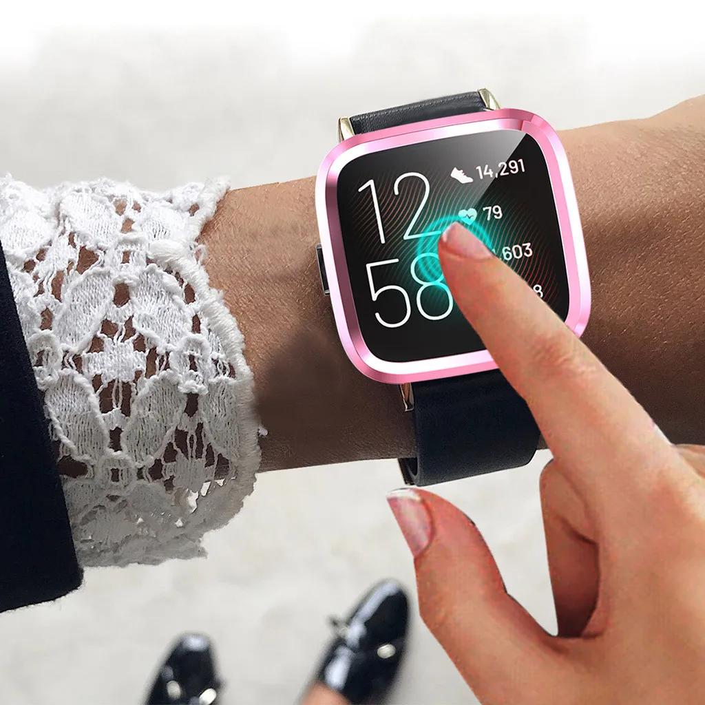 25# мягкие чехлы из термополиуретана Чехлы для Fitbit Versa 2 полный экран силиконовые серьги Чехол для Fitbit Versa 2 Smartwatch чехол