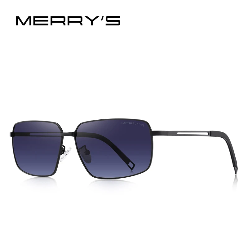 MERRYS дизайн мужские классические HD поляризованные солнцезащитные очки бренда класса «Люкс» солнцезащитные очки для вождения TR90 дужки UV400 защита S8420 - Цвет линз: C02 Gray