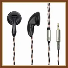 SimPhonio Dragon D3 Dynamic Driver HiFi Music Monitor DJ Studio Audiophile Earbuds Earphones Flat Head PK2 BK